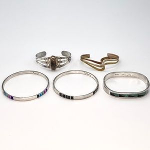 STERLING SILVER BRACELET BUNDLE FROM MEXICO